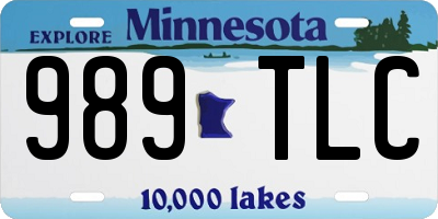 MN license plate 989TLC