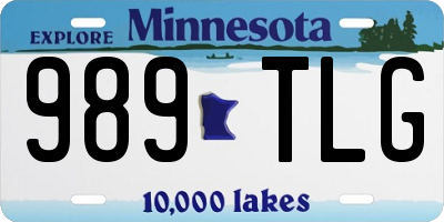 MN license plate 989TLG