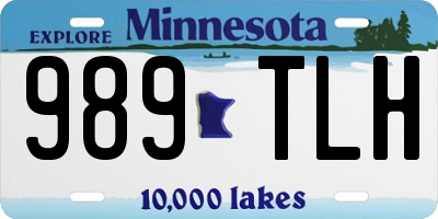 MN license plate 989TLH