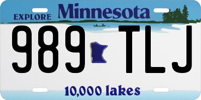MN license plate 989TLJ