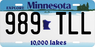 MN license plate 989TLL