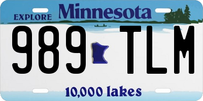 MN license plate 989TLM
