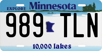 MN license plate 989TLN