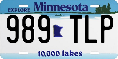 MN license plate 989TLP