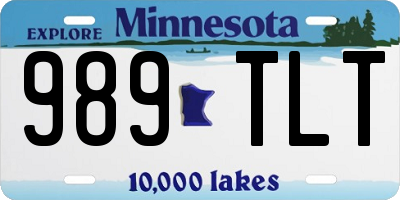 MN license plate 989TLT