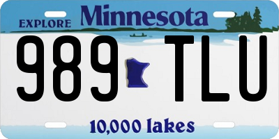 MN license plate 989TLU