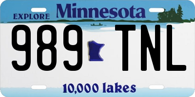 MN license plate 989TNL