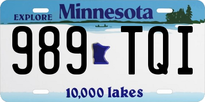 MN license plate 989TQI