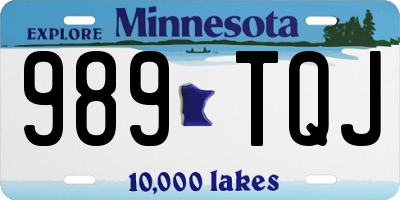 MN license plate 989TQJ