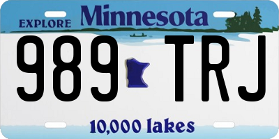 MN license plate 989TRJ