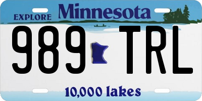 MN license plate 989TRL