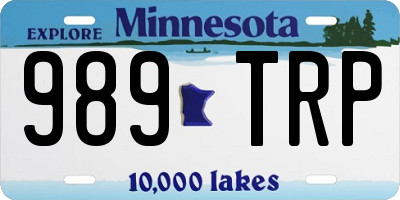 MN license plate 989TRP