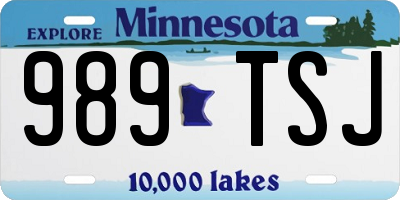 MN license plate 989TSJ