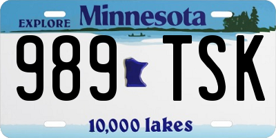 MN license plate 989TSK