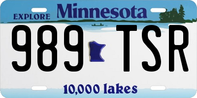 MN license plate 989TSR