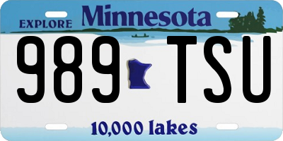 MN license plate 989TSU