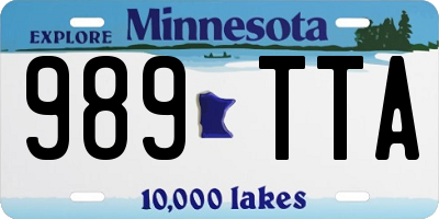 MN license plate 989TTA