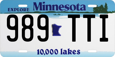 MN license plate 989TTI