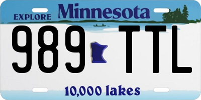 MN license plate 989TTL