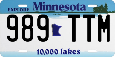 MN license plate 989TTM