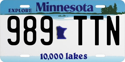 MN license plate 989TTN