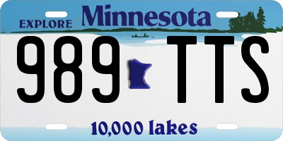 MN license plate 989TTS