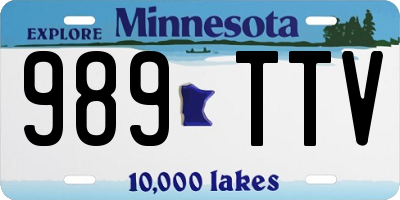 MN license plate 989TTV