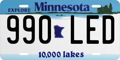 MN license plate 990LED