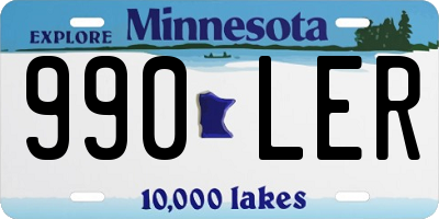 MN license plate 990LER