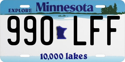 MN license plate 990LFF
