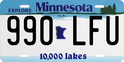MN license plate 990LFU
