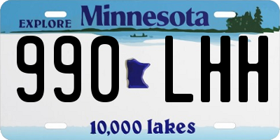 MN license plate 990LHH