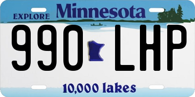 MN license plate 990LHP