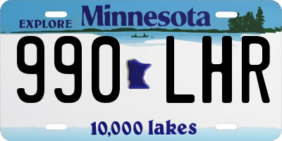 MN license plate 990LHR