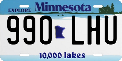 MN license plate 990LHU