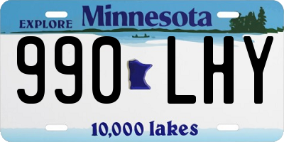 MN license plate 990LHY