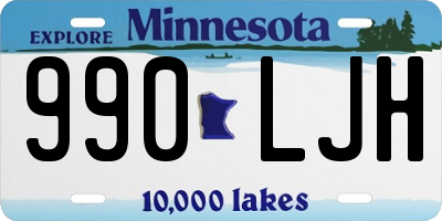 MN license plate 990LJH