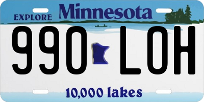 MN license plate 990LOH
