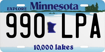 MN license plate 990LPA