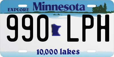 MN license plate 990LPH