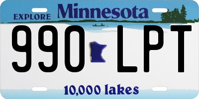MN license plate 990LPT