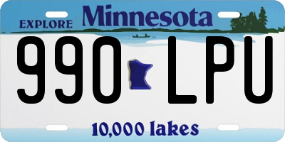 MN license plate 990LPU