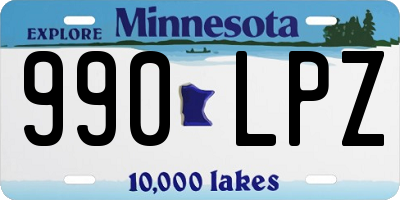 MN license plate 990LPZ