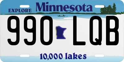 MN license plate 990LQB