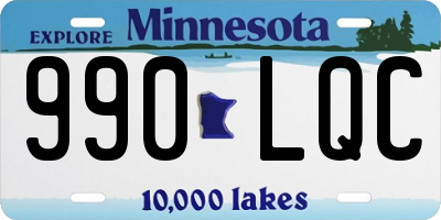 MN license plate 990LQC