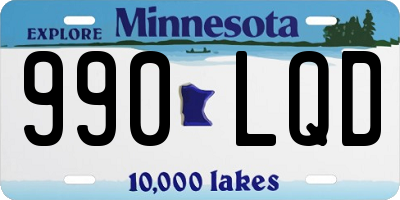 MN license plate 990LQD