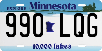 MN license plate 990LQG