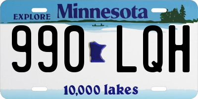 MN license plate 990LQH
