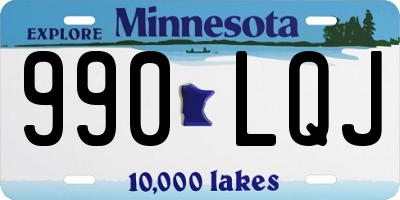 MN license plate 990LQJ