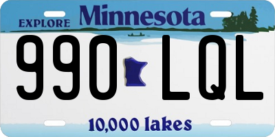 MN license plate 990LQL